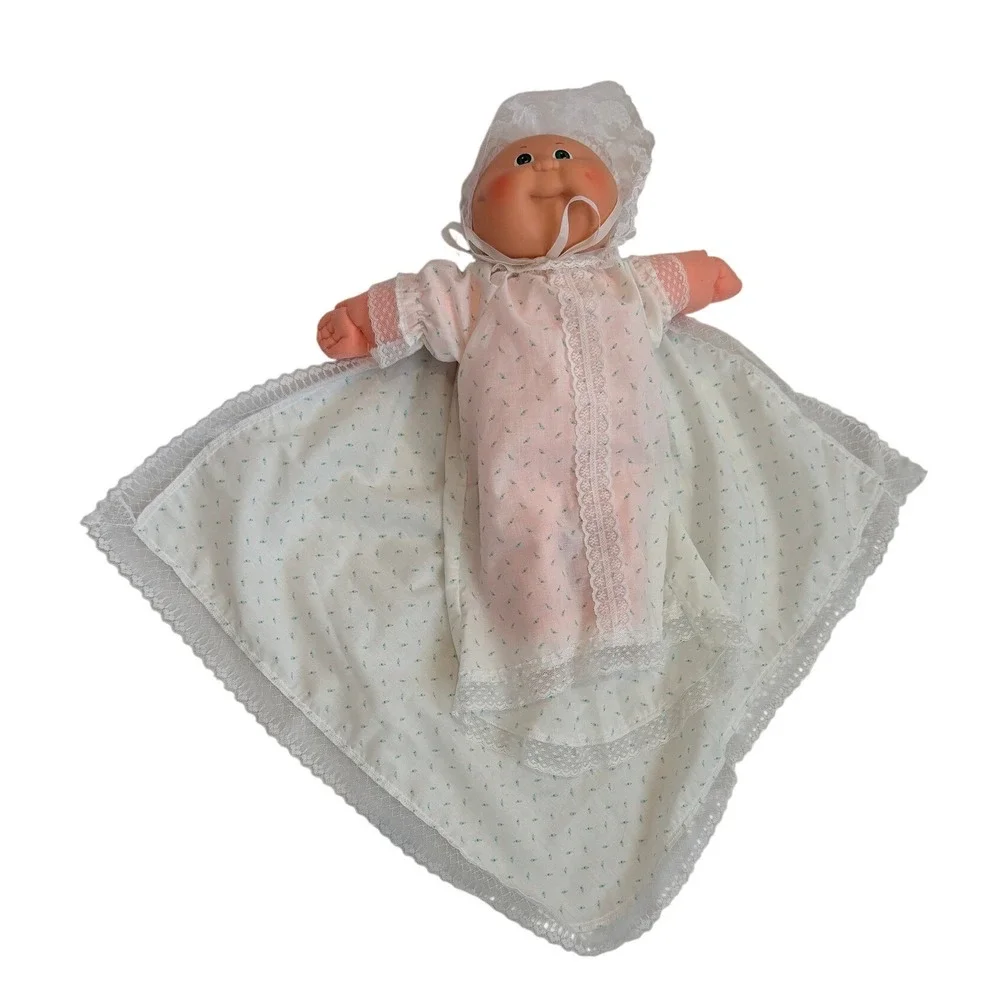 Vintage Cabbage Patch Kids Coleco Doll Xavier Roberts Signed Lace Gown